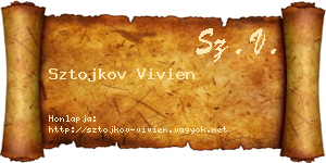 Sztojkov Vivien névjegykártya